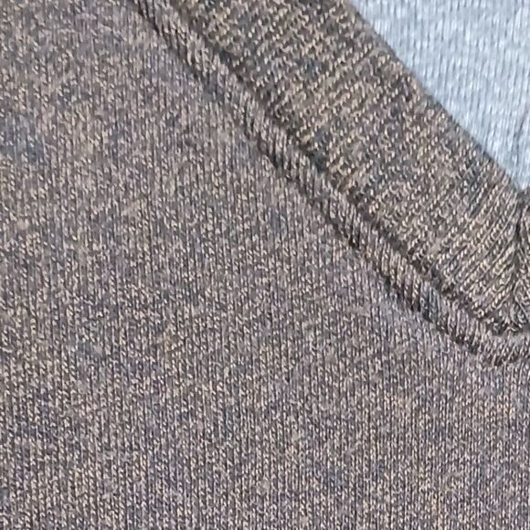 Van Heusen Men's M Brown V-Neck Long Sleeve Sweater - Picture 6 of 11